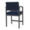 Lesro Lenox Steel Hip Chair Metal Frame, Charcoal, RF Blueberry Back, MD Ink Seat LS1161 - alternate 3